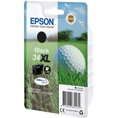 Cartucho tinta epson t3471 negro xl wf3720 - 3720dnf - golf