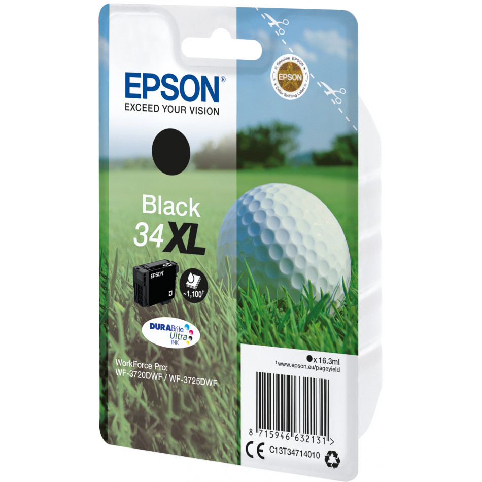 Cartucho tinta epson t3471 negro xl wf3720 - 3720dnf - golf