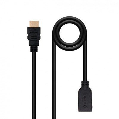 CABLE HDMI 2.0 A HDMI-A NANOCABLE 1M NEGRO