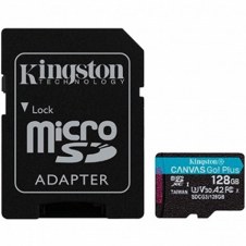 Tarjeta memoria micro sdxc 128gb kingston canvas go uhs - i cl10 r: 170mb - s w:90mb - s