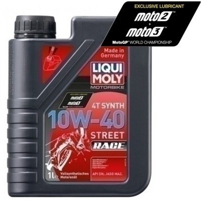 Botella 1L aceite Liqui Moly 100% sintético 4T 10W-40 Street Race 20753