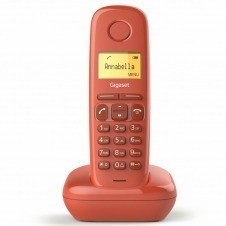 Telefono fijo inalambrico gigaset a170 rojo 50 numeros agenda - 10 tonos