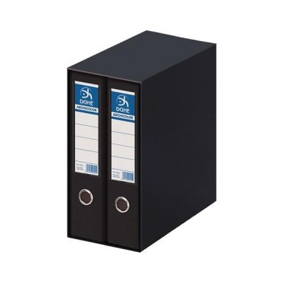 Dohe Modulo 2 archivadores Archicolor - Folio - Lomo 80 mm - Color negro