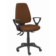 Piqueras y Crespo Silla Elche S bali marron oscuro brazos fijos