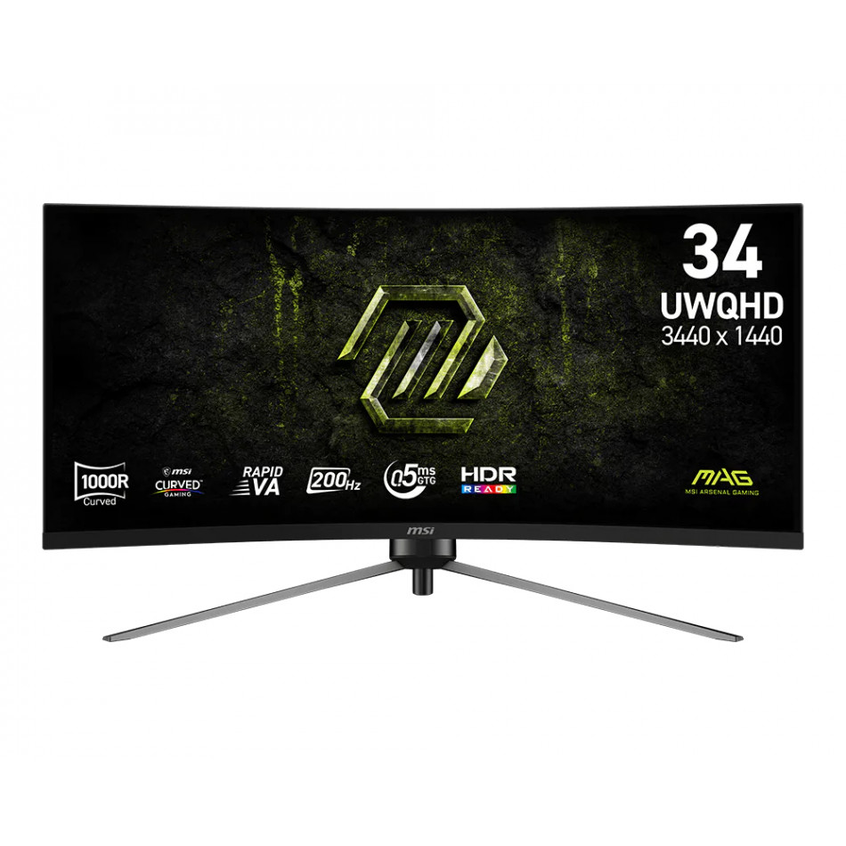 MAG 345CQRF E20 pantalla para PC 86,4 cm (34") 3440 x 1440 Pixeles UltraWide Dual Quad HD Negro