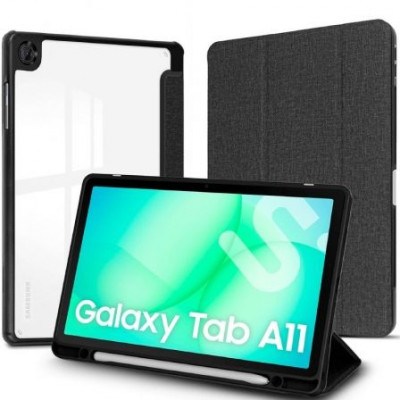 Funda Subblim Clear Shock Case para Samsung A11 8.7/ Negra