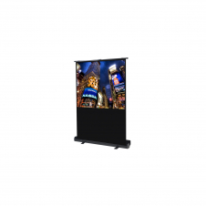 PHOENIX 72 PANTALLA MANUAL PORTATIL DE SUELO VIDEOPROYECTOR RATIO 4:3 16:9 1.45M X 1.10M POSICION AJUSTABLE CARCASA NEGRA TELA SUPER RESISTENTE