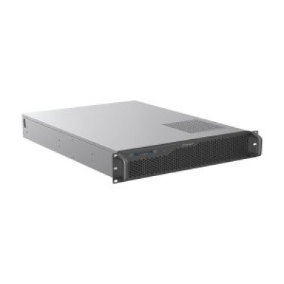 CAJA RACK 19 UNYKAch 2U SIN FUENTE NEGRO PLATA 8 BAHIAS INT 1xUSB2.0 1xUSB3.0 1xUSB-C