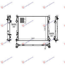 RADIATOR 2.0-3.0 PETROL/HYBRID- 2.0-2.9 DIESEL/HYBRID (645x523x26) (NRF)
