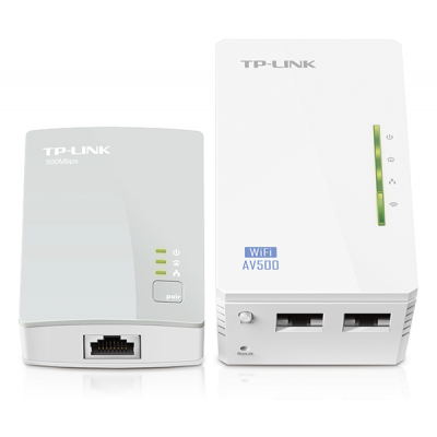 Adaptador Powerline TP-Link WPA4220KIT - 500Mbps | Alcance hasta 300m | Pack de 2