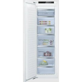 Congelador vertical integrable Bosch GIN81ACE0, 177.2 x 55.8 cm, No Frost, cierre SoftClose con puerta fija, cajón bigBox, 35dB, clase E