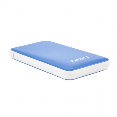 Caja externa tooq tqe - 2528bl 2.5pulgadas 9.5mm sata usb 3.1 azul