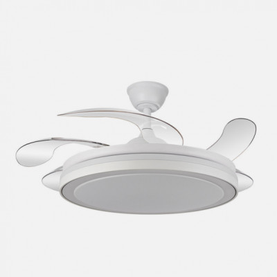 Ventilador Dc Esparta Maxi 80w 10255lm Blanco 132d 5asp 3000-4000-6000k Remoto+temporizador+memoria