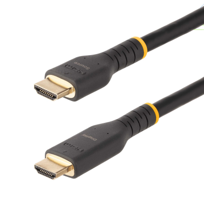 Cable de 10m HDMI Activo - HDMI 2.0 4K 60Hz UHD - Cable de Servicio Pesado - Resistente - con Fibra de Aramida - Cable HDMI de Alta Velocidad con Ethernet
