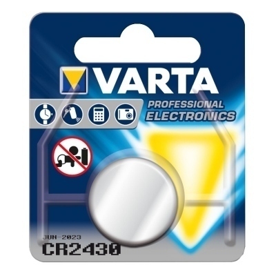 Pila Litio CR2430 VARTA 3Vdc 280mA (Blister 1 pila)