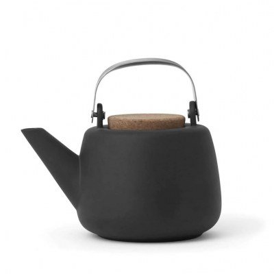 Tetera porcelana viva scandinavia nicola 1.2l negro charcoal