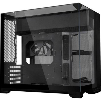 Caja ordenador gaming lian li o11 vision - m matx cristal templado negra