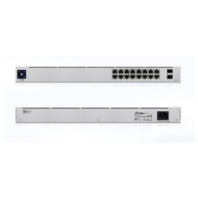 Switch 16 puertos ubiquiti susw - 16 - poe gigabit l2 2ptos sfp poex8 42w