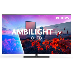Televisor OLED Philips 55OLED811/12 55 pulgadas, 4K, 120 Hz, Dolby Vision, Ambilight, Titan OS, negro/gris