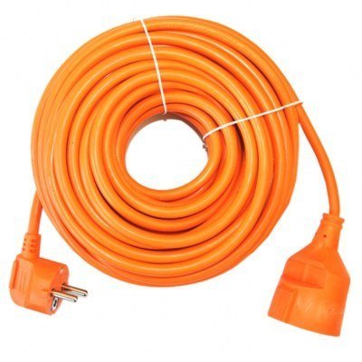 Prolongador de corriente silver electrics 25m - 3x 1.5mm - 250v - 16a - 3.500w naranja
