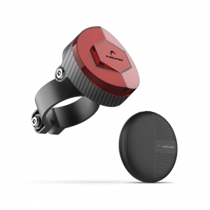 Localizador reflectante para bicicletas, patinetes y movilidad personal Head, compatible con Apple, app buscar iOS, batería 1 año autonomía, reflector, con altavoz incluido