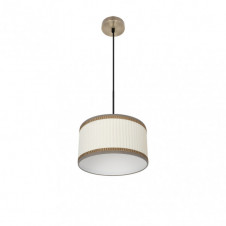 Colgante Soprano 1xe27 Cuero/beis Regx30x30 Cm