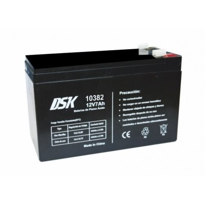 Bateria PLOMO 12Vdc 7Ah AGM 151x95x65mm DSK