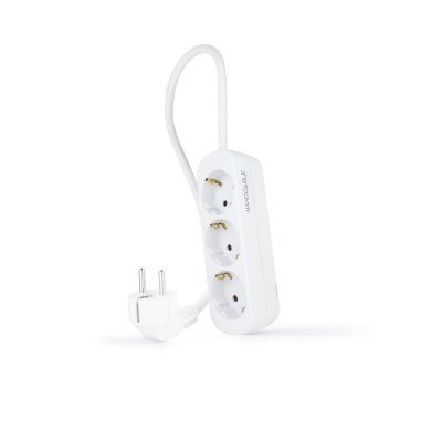 Base Multiple 3 Enchufes Cable 1,4m BLANCA
