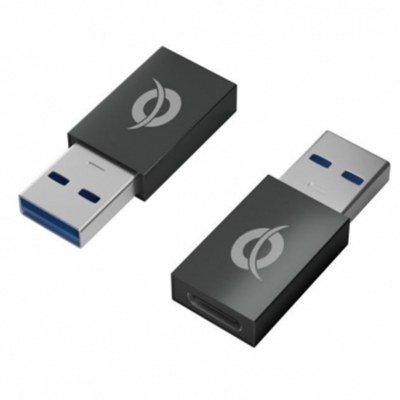 Kit adaptadores conceptronic usb 3.0 a usb tipo c macho - hembra 2 unidades