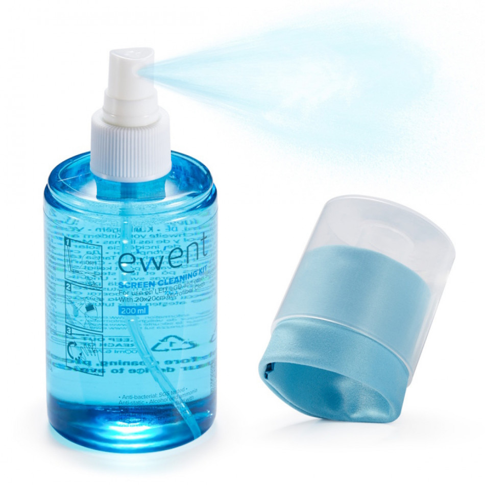 Ewent EW5671 kit de limpieza Líquido para limpieza de equipos Panta