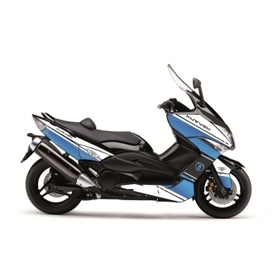 KUTVEK Cooper Graphic Kit White/Blue Yamaha T-Max 500 3YM040124