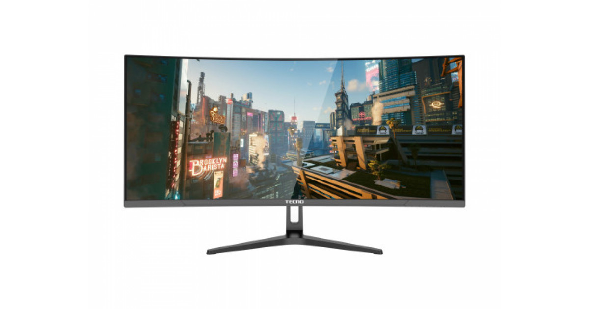 TECNO MEGAVIEW GT AXS34MK1 34INCH GAMING WQHD 180HZ, 1MS, CURVED de ...