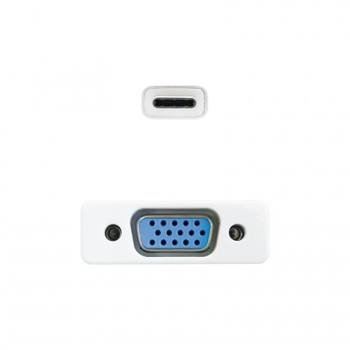 Nanocable Conversor USB-C a VGA. USB-C/M-VGA/H, Aluminio 10 cm