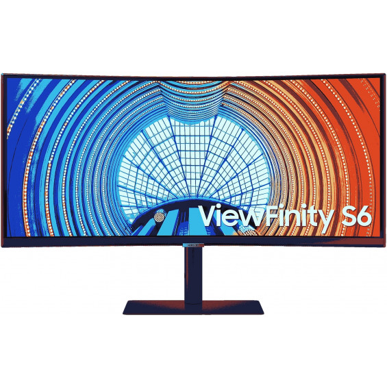 Monitor Samsung Viewfinity S6 S34A650UBU, 34 pulgadas, UWQHD, VA, 100 Hz, 5 ms, curvo, USB-C, altura regulable, HDR10, HDMI, DisplayPort, negro