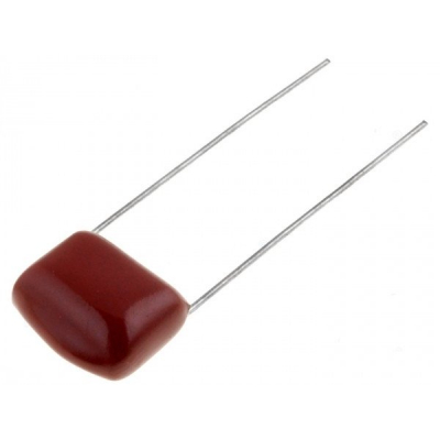 Condensador Poliester Raster 10mm 1uF 100Vdc patas largas