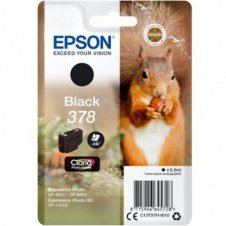 Cartucho tinta epson c13t37814010 singlepack negro 378 claria photo hd ink xp - 8500 ardilla