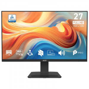 Monitor MSI PRO MP273 E14A, 27 pulgadas, Full HD, IPS, 144 Hz, 1 ms MPRT, altavoces, HDMI, DisplayPort, FreeSync, negro