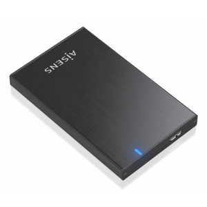 AISENS - CAJA EXTERNA 2,5" ASE-2527B 9.5MM SATA A USB 3.0/USB3.1 GEN1, NEGRA