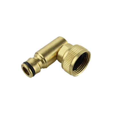 Conector roscado 3/4 codo laton aqua control