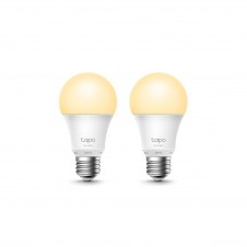 TP-Link Tapo L510E(2-pack) Bombilla inteligente 8,7 W Metálico, Blanco Wi-Fi