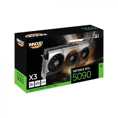 Tarjeta gráfica INNO3D RTX 5090 X3 OC - 32 GB GDDR6X | Potencia extrema para gaming y creación | Refrigeración triple ventilador X3 OC