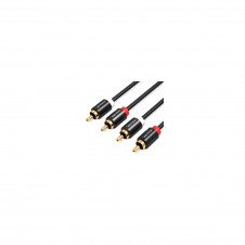 Vention VAB-R06-B300 cable de audio 3 m RCA Negro
