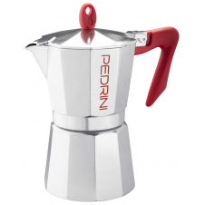Pedrini 9084-0 cafetera manual Cafetera italiana Rojo, Acero inoxidable