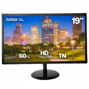 pantalla para PC 48,3 cm (19) 1366 x 768 Pixeles HD LCD Negro