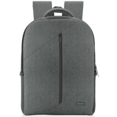 Mochila Aisens Premium ASBG-BP084-GR para Portátiles hasta 15.6/ Gris