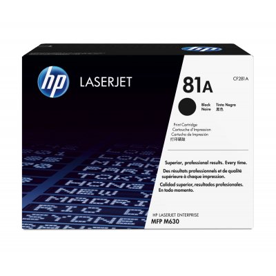 Cartucho de tóner original LaserJet 81A negro