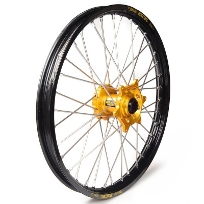 Rueda completa Haan Wheels aro negro 17-2,50 buje oro 1 13149/3/2 1 13149/3/2