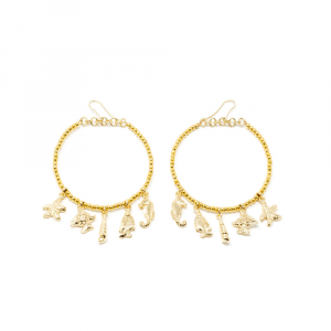 FORMENTOR pendientes #oro brillo 1 u