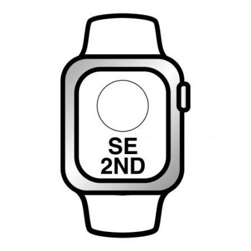 Apple Watch SE/ GPS/ Cellular/ 40mm/ Caja de Aluminio en Plata/ Correa Deportiva Blanco