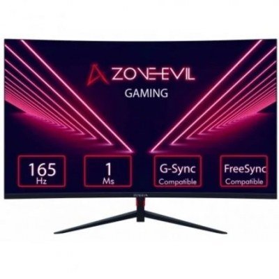 Monitor Gaming Curvo Zone Evil ZEAPGMVC2716501 27/ Full HD/ 1ms/ 165Hz/ Multimedia/ Negro